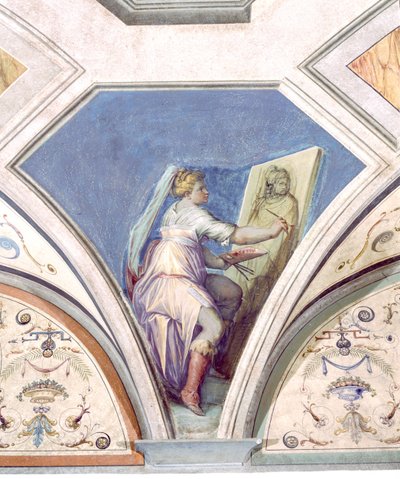 The Four Arts, Peduccio, Camera della Fama, 1542 by Giorgio Vasari